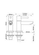 Robinet de fontaine Caral Amador Kiwa 1/2'' PVD bronze