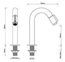 Caral Victoria fountain tap 1/2" gunmetal PVD