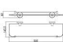 Étagère 304 50 cm en acier inoxydable
