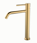 Style XL wastafelkraan hoog geborsteld messing