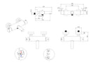 Style thermostatic bath mixer cooltouch matt black