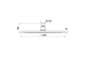 UniMatch overhead shower round 25 x 0.8 cm brushed bronze copper PVD