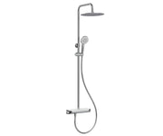 Tondell thermostatische regendoucheset opbouw met planchet chroom