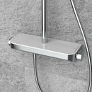 Tondell thermostatische regendoucheset opbouw met planchet chroom