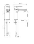 Trop washbasin tap chrome