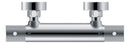 Ribbd thermostatische douchemengkraan hartafstand 15 cm chroom