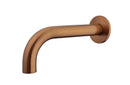 Baduitloop rond 20 cm 1/2'' geborsteld brons koper