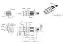 Cross-linked small plastic thermostatic insert type 4