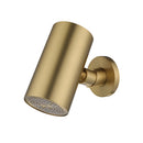UniMatch Beam hoofddouche rond 1 stand met muurbevestiging geborsteld messing PVD
