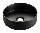 Colosso waskom rond 36 x 12 cm keramiek mat zwart