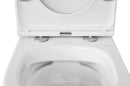 Vesta junior wandcloset rimless verkort met Flatline toiletzitting softclose en quick release glans wit