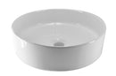 Wiesbaden Link waskom rond 40x12 cm keramiek glans wit
