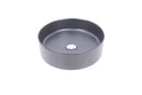 Wiesbaden Link waskom rond 40x12 cm keramiek mat zwart
