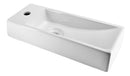 Trim mini fontein links 38 x 14 x 8 cm keramiek glans wit