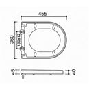 Arco toilet seat soft close and quick release gloss white