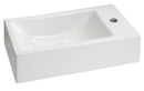 Metis rechthoekig fontein 50x25x13 wit L/R