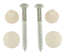 Potschroevenset zonder plug 2 stuks 5.5 x 60 mm afdekdop pergamon