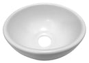 Consilio waskom rond 20 x 9 cm keramiek glans wit