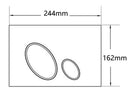 X10 push plate for built-in reservoir matt white
