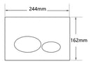 X32 Metal push plate for built-in reservoir brushed bronze copper PVD