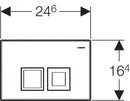Geberit Delta-35 Printing plate white