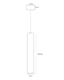 Oriona hanglamp dimbaar IP44 mat zwart