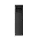 AquaVik Toilet Roll and Brush Holder Røk Built-in Tilable Nattmörk Matt Black