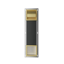 Rocko toiletrolhouder met klep en reserverolhouder inbouw geborsteld messing