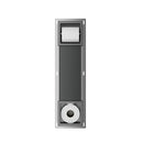 Rocko toiletrolhouder zonder klep en reserverolhouder inbouw gunmetal