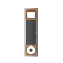 Rocko toiletrolhouder zonder klep en reserverolhouder inbouw geborsteld brons koper