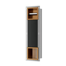 Rocko toiletrolhouder zonder klep en reserverolhouder inbouw geborsteld brons koper