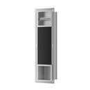 Rocko toiletrolhouder zonder klep en reserverolhouder inbouw RVS