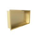 Demis inbouwnis 30 x 60 x 10 cm geborsteld messing PVD