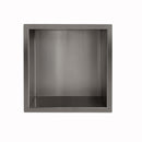 Demis inbouwnis 30 x 30 x 7 cm gunmetal PVD