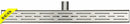 Xellanz Eco douchegoot met rooster 70 x 7 cm RVS