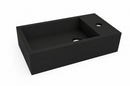 Lotte fontein rechts 40 x 22 x 10 cm solid surface mat zwart