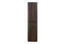 Sulora kolomkast afgeronde hoeken geribbeld 160 x 40 x 35 cm walnoot