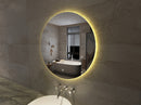 Giro spiegel rond met LED