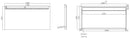 Tigris mirror rectangle with LED and socket 160 x 80 cm
