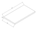 Alvara topblad 40x22 cm warm eiken