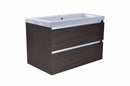 Vision onderkast met 2 laden 80 x 46 cm houtnerf grijs