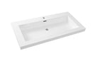 Vision wastafel enkel met 1 kraangat 100x46x5
