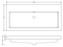 5 cm kunstmarmer glans wit