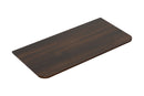 Sulora topblad afgeronde hoeken 120 x 48 cm walnoot