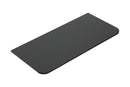 Novira topblad afgeronde hoeken 120 x 48 cm mat zwart