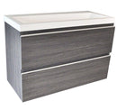 Shall onderkast 80 x 36 cm houtnerf grijs