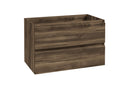 Alvara onderkast met 2 laden 1 uitsparing 80 x 46 cm donker eiken