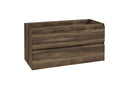 Alvara onderkast met 2 laden 1 uitsparing 100 x 46 cm donker eiken
