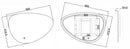 Uovo mirror oval with LED, dimmable 60 cm