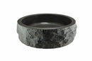 Raw waskom rond hamerslag 40x12 cm hardsteen gezoet